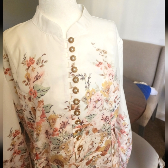 Spring Floral Button-Down Dress Size 3x - Picture 5 of 7